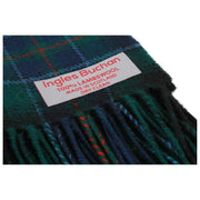 Écharpe en laine d'agneau Ingles Buchan Maclnnes - Vert/Bleu/Rouge