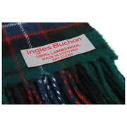 Ingles Buchan Mitchell Écharpe en laine d'agneau - Vert/Bleu/Rouge