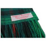 Écharpe de chasse en laine d'agneau Ingles Buchan Ross - Vert/Noir/Rouge