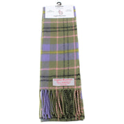 Écharpe en laine d'agneau Ingles Buchan Taylor - Vert/Violet/Rose