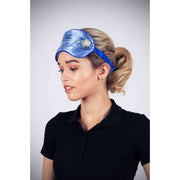 Masque pour les yeux en soie Jessica Russell Flint Aquarius - Bleu/Blanc