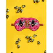 Masque pour les yeux en soie Flint B for Bees de Jessica Russell - Rose/Jaune