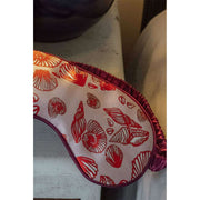 Masque pour les yeux en soie Jessica Russell Flint Shells - Rouge/Rose