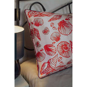 Taie d'oreiller en soie Jessica Russell Flint Shells - Rouge/Rose