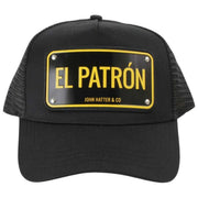 Casquette Trucker en Aluminium El Patron de John Hatter - Noir