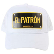 Casquette Trucker en Aluminium El Patron de John Hatter - Blanc