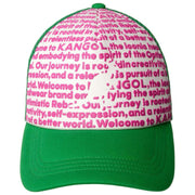 Casquette Trucker à Imprimé Fin Kangol - Vert