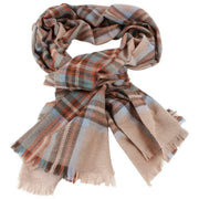 Locharron of Scotland Brock Stewart Robe Eden Écharpe de luxe - Beige/Orange