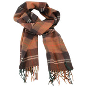 Locharron of Scotland Écharpe de chasse en laine d'agneau Darwin Chisholm - Marron