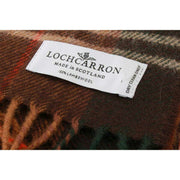 Locharron of Scotland Écharpe de chasse en laine d'agneau Darwin Chisholm - Marron