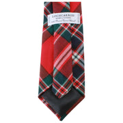 Locharron of Scotland Reiver MacFarlane Cravate tartan moderne - Rouge/Vert/Blanc