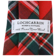 Locharron of Scotland Reiver MacFarlane Cravate tartan moderne - Rouge/Vert/Blanc