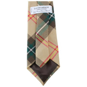 Cravate tartan Locharron of Scotland Reiver Saskatchewan - Beige/Noir/Rouge