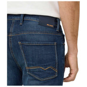 MAC Jeans Arne Pipe Chanvre Denim Jeans - Bleu Foncé 3D Wash