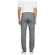 MAC Jeans Pantalon Lennox Woolly Herringbone - Gris Orage Clair