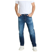 MAC Jeans Rick Vintage Denim Jeans - Bleu Foncé Authentique 3D Utilisé