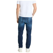 MAC Jeans Rick Vintage Denim Jeans - Bleu Foncé Authentique 3D Utilisé