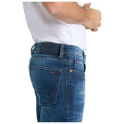 MAC Jeans Rick Vintage Denim Jeans - Bleu Foncé Authentique 3D Utilisé
