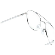 Lunettes de lecture MessyWeekend Cruise à lumière bleue - Transparent/Argent