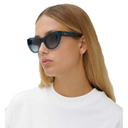 MessyWeekend Donna Sunglasses - Monochrome Blue/Gradient Green
