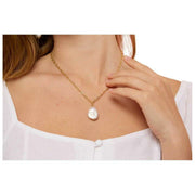 Collier à pendentif en grosses perles Keishi de Perles d'Orient - Or/Blanc