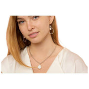 Collier à pendentif en grosses perles Keishi de Perles d'Orient - Argent/Blanc