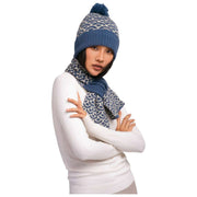 Chapeau à Pom Pom Poudre Agatha - Mélange Denim