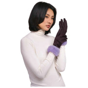 Gants en faux suède Powder Bettina - Violet Damson