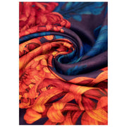 Écharpe Lux imprimé chrysanthème poudre - Orange