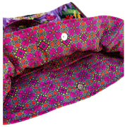 Sac fourre-tout matelassé en velours Powder Lux - Kaléidoscope Botanique Multicolore