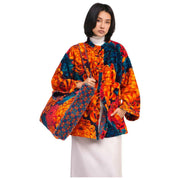 Sac fourre-tout matelassé en velours Powder Lux - Bleu chrysanthème