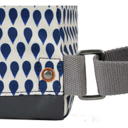 Roka Bantry B Small Denim Rain Recycled Canvas Backpack - Blue/White