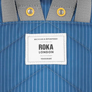 Roka Bantry B Small Recycled Canvas Backpack - Medium Wash Denim Blue