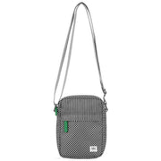 Roka Bond Mixed Hickory Recycled Canvas Crossbody Bag - Green/Black/White