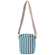 Sac à bandoulière en toile recyclée Roka Bond - Rayure bleue