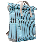 Sac à dos Roka Canfield B Medium en toile recyclée - Rayure bleue
