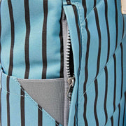 Sac à dos Roka Canfield B Medium en toile recyclée - Rayure bleue