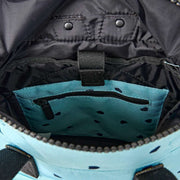 Petit sac à dos en toile recyclée Roka Canfield B - Bleu/Cœurs bleus
