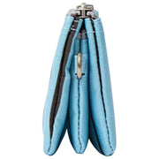 Petit portefeuille en toile recyclée Roka Carnaby - Rayure bleue