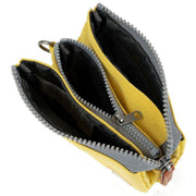 Roka Carnaby Small Recycled Canvas Wallet - Lemonade Yellow