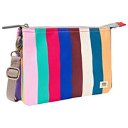 Roka Carnaby XL Sac à bandoulière en toile recyclée - Larges rayures Multicolore