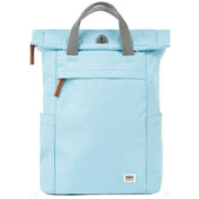 Roka Finchley A Medium Recycled Canvas Backpack - Ice Blue