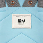 Roka Finchley A Medium Recycled Canvas Backpack - Ice Blue