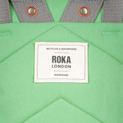 Roka Finchley A Medium Recycled Canvas Backpack - Peppermint Green