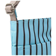 Sac à bandoulière Roka Kennington B Medium en toile recyclée - Rayure bleue