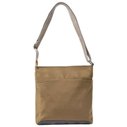 Sac à bandoulière Roka Kennington B Medium en nylon recyclé - Marron armée