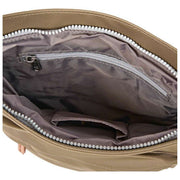 Sac à bandoulière Roka Kennington B Medium en nylon recyclé - Marron armée