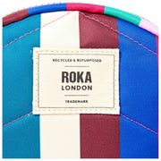 Roka Paddington B Sac à bandoulière en toile recyclée - Larges rayures multicolore