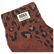 Chaussettes Roka Wembley Anke - Mini Léopard Bio Marron