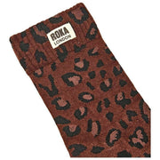 Chaussettes Roka Wimbledon Crew - Mini Léopard Marron